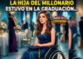 La hija del millonario estuvo en la graduación…