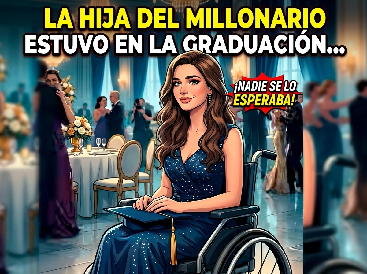La hija del millonario estuvo en la graduación…