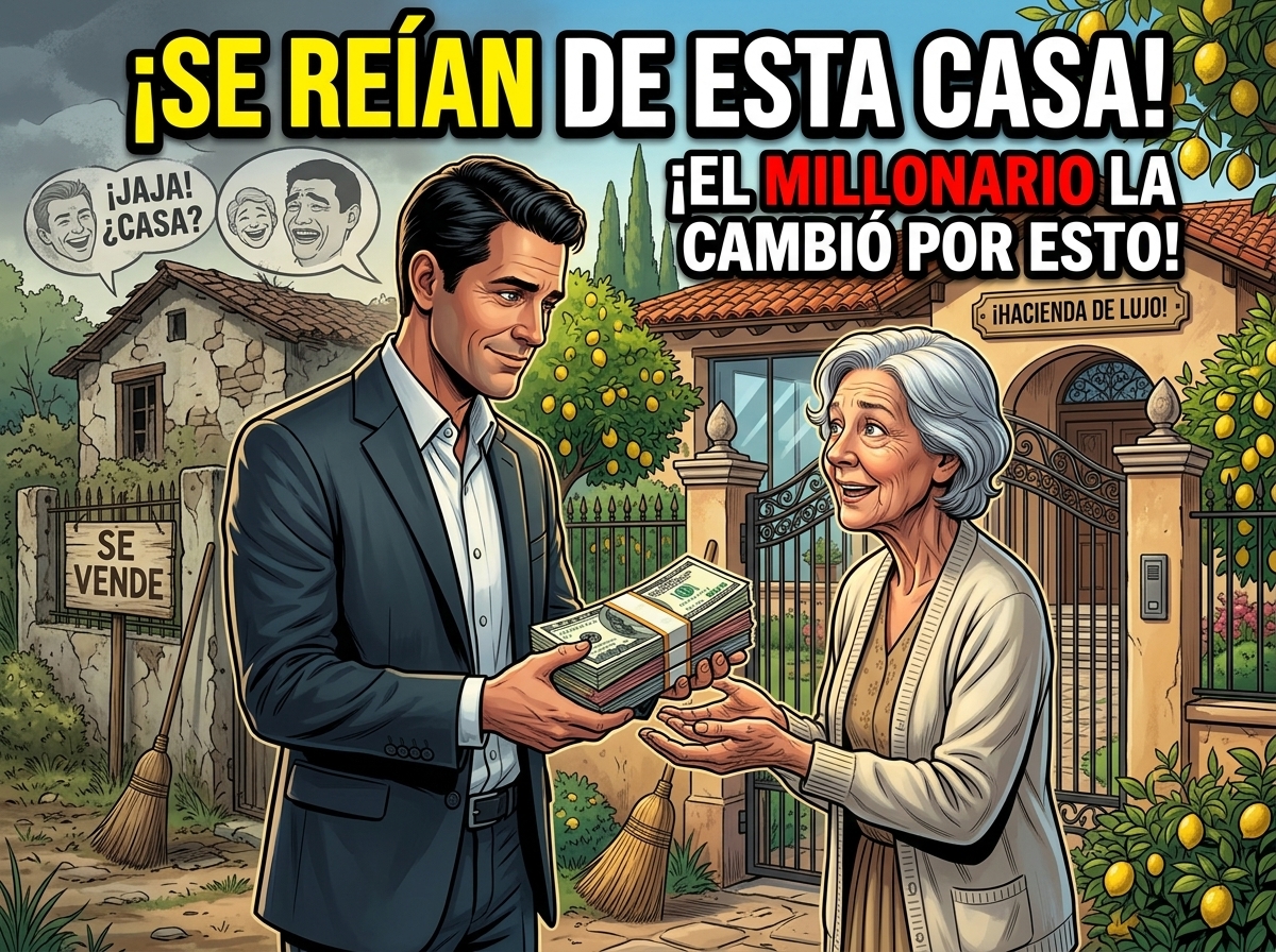 Las vecinas se burlaron de su casa vieja — un billonario la compró y la transformó